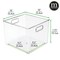 mDesign Small Playroom Plastic Storage Organizer Bin with Handles, 8 Pack, Clear